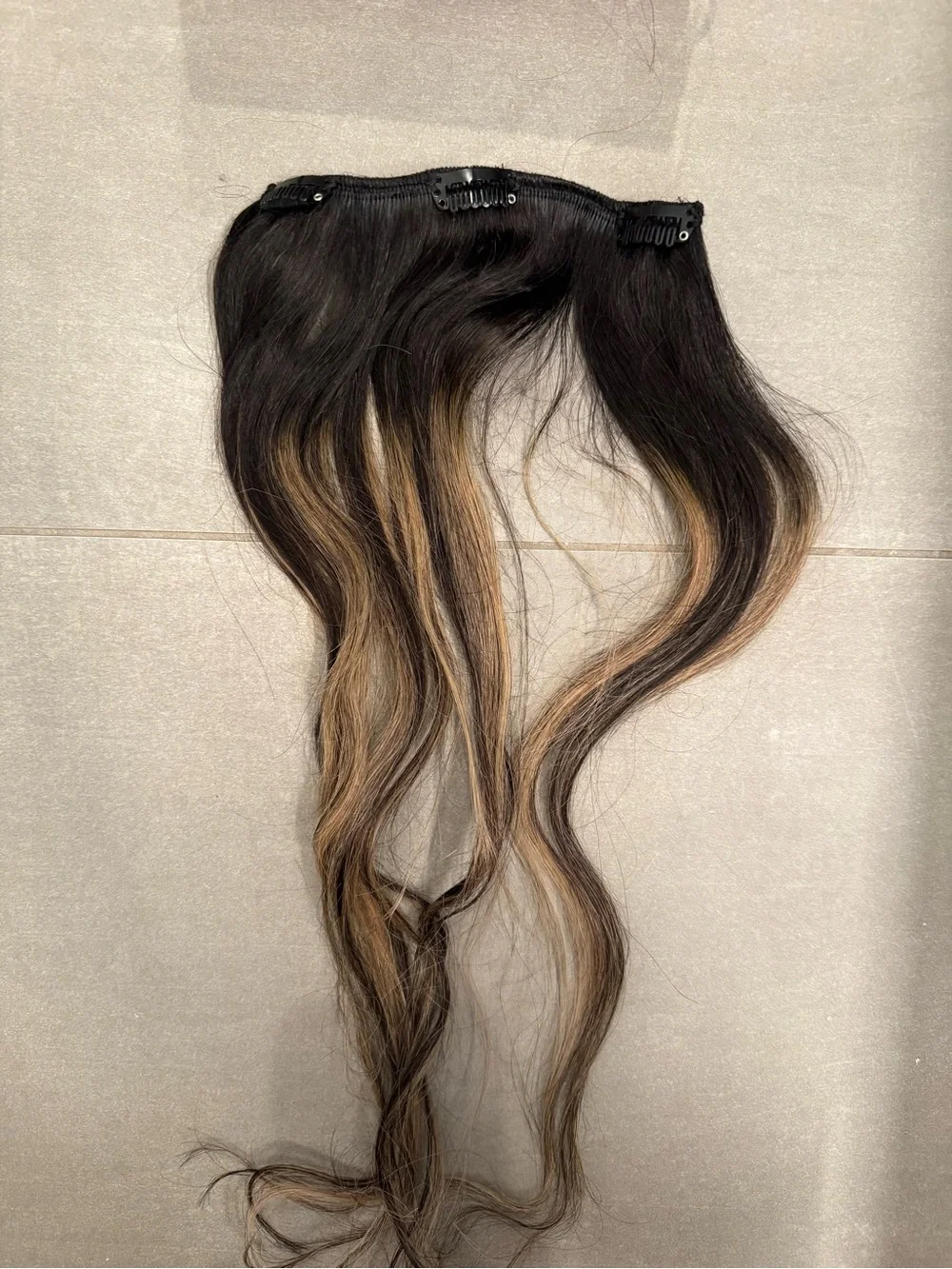WENNALIFE natural black to light Blonde Human Hair Extensions